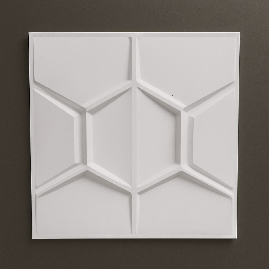 Paneles Pared PVC 3D Blancos