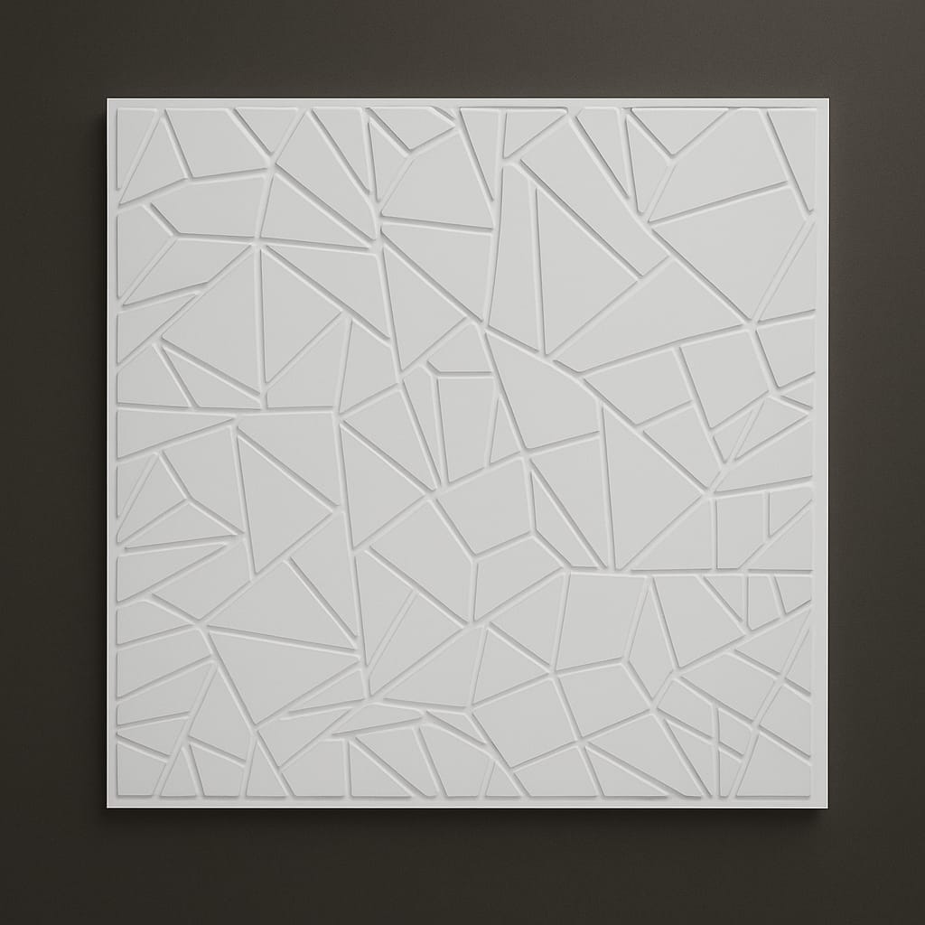 Paneles Pared PVC 3D Blancos