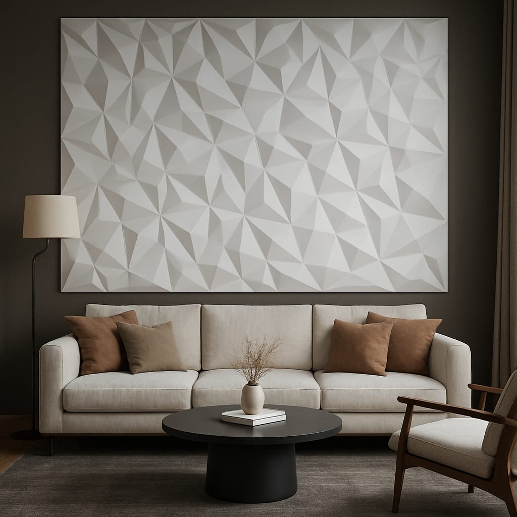 Paneles Pared PVC 3D Blancos