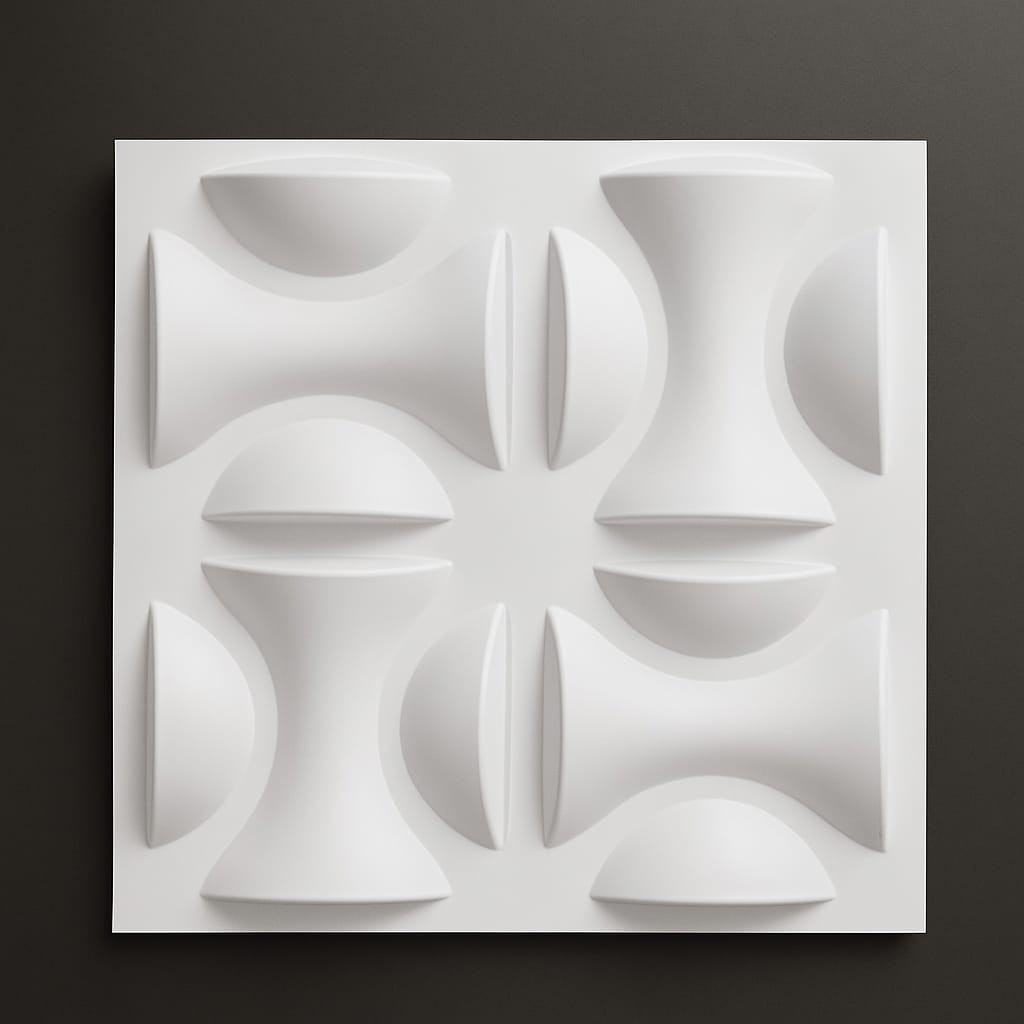 Paneles Pared PVC 3D Blancos